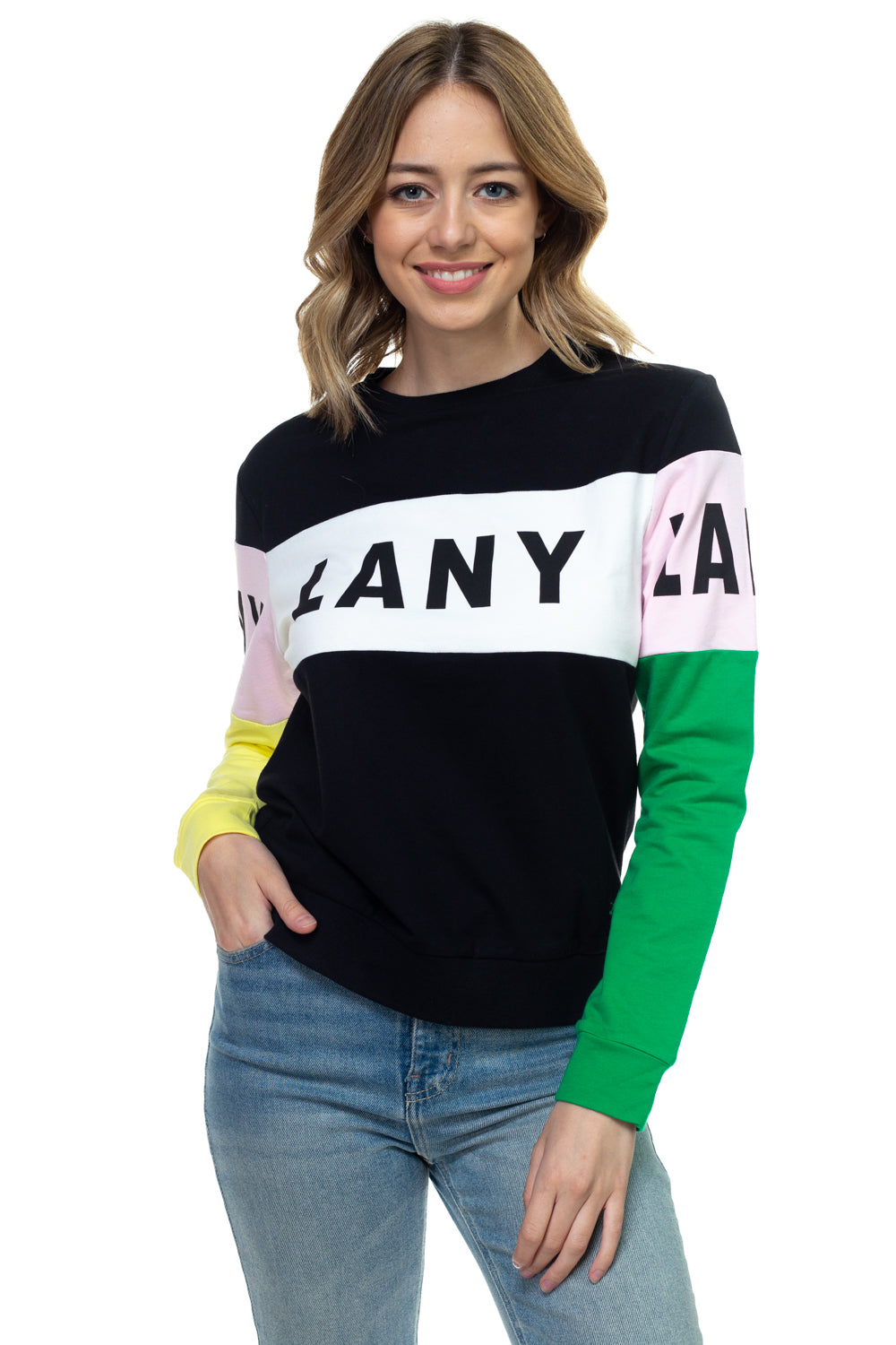 multi colorblock sweatshirt - LANY
